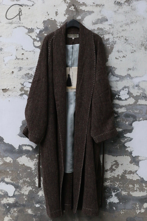 Mutedance 24 Autumn and Winter Wool Long Coat MD-MD24FW12-BROWN